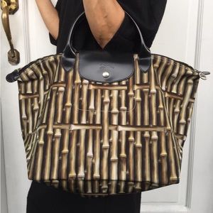 Longchamp Pilage Bamboo Tote